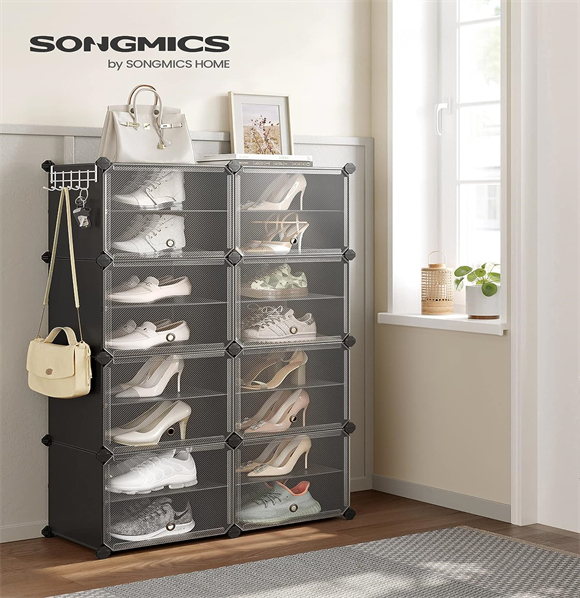 Plastic shoe rack